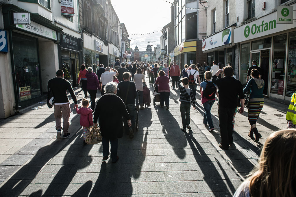 Migrations - Bodies in Urban Spaces, Bangor, 2013